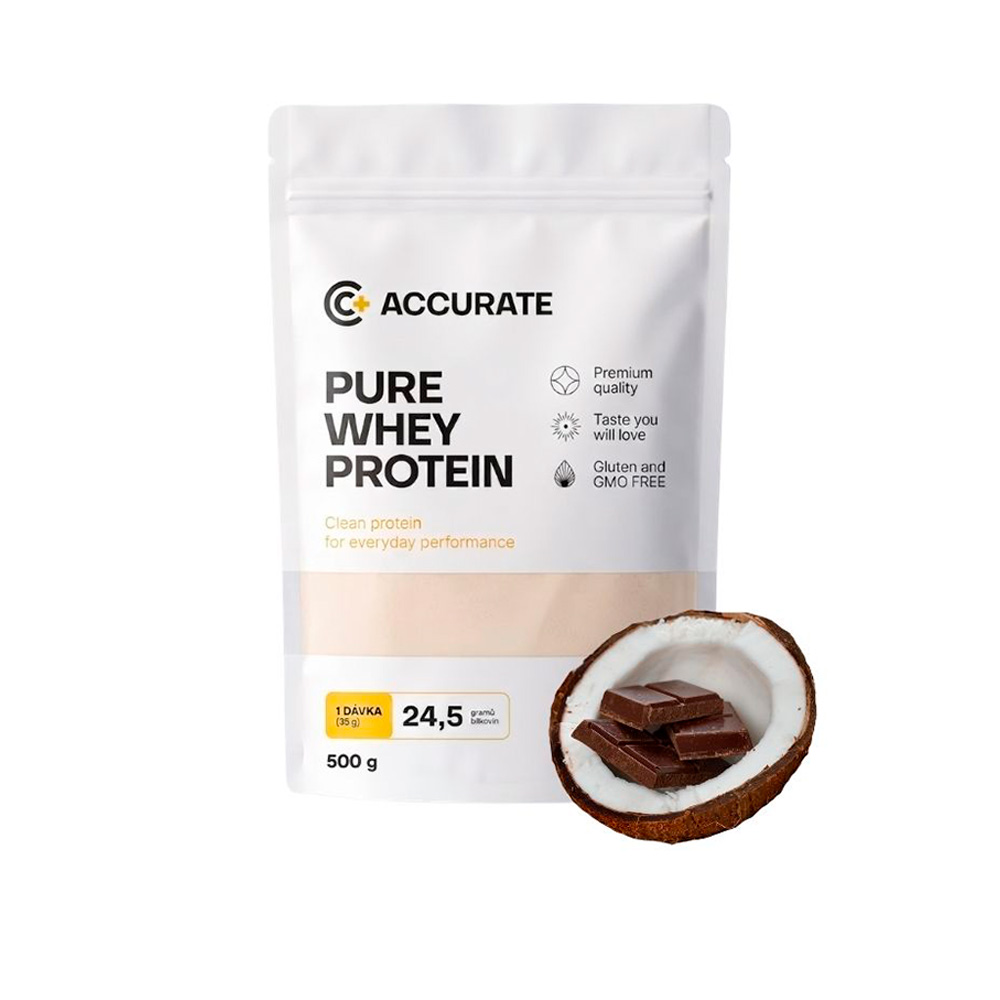 Accurate+ Pure Whey chocolate coconut 500 g