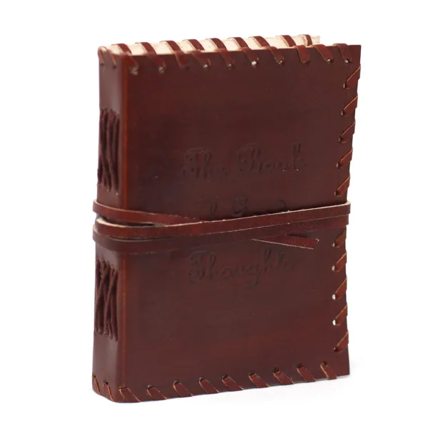 Kožený Zápisník (15x10cm) - The Book of Good Thoughts (Kniha Dobrých Nápadů)
