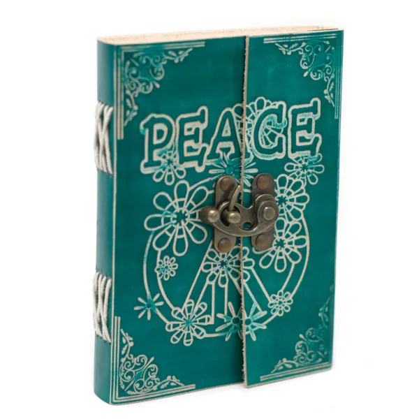 Kožený Zápisník (18x13 cm) - Peace (Mír)