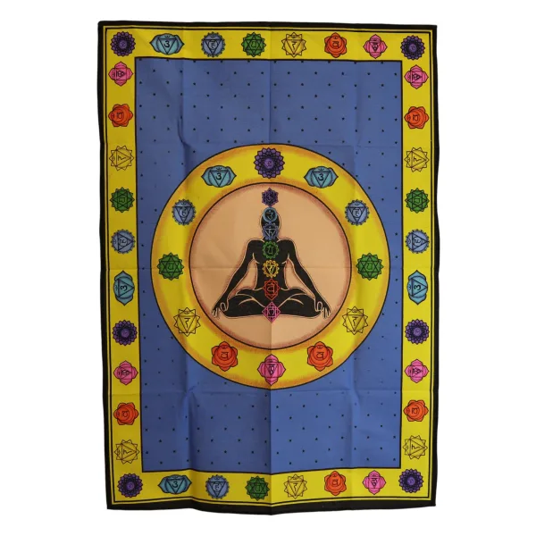 Bavlněné Nástěnné Závěsy (70x110cm) - Chakra Vibrace