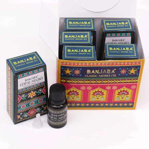 Banjara Indický Vonný Olej 10ml - Černý Kopál