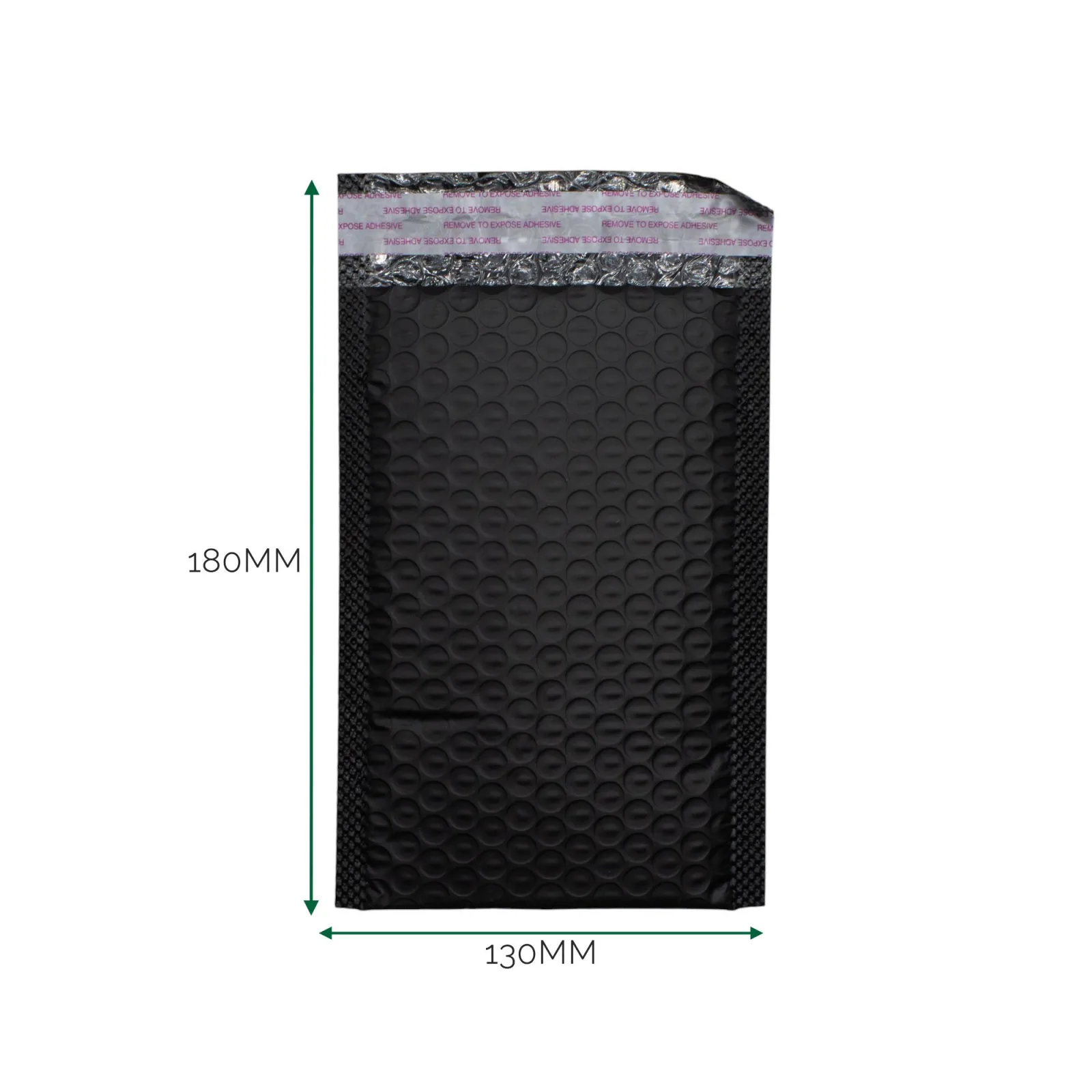 Černá Polyetylénová Bublinková Obálka (130x180+40mm)