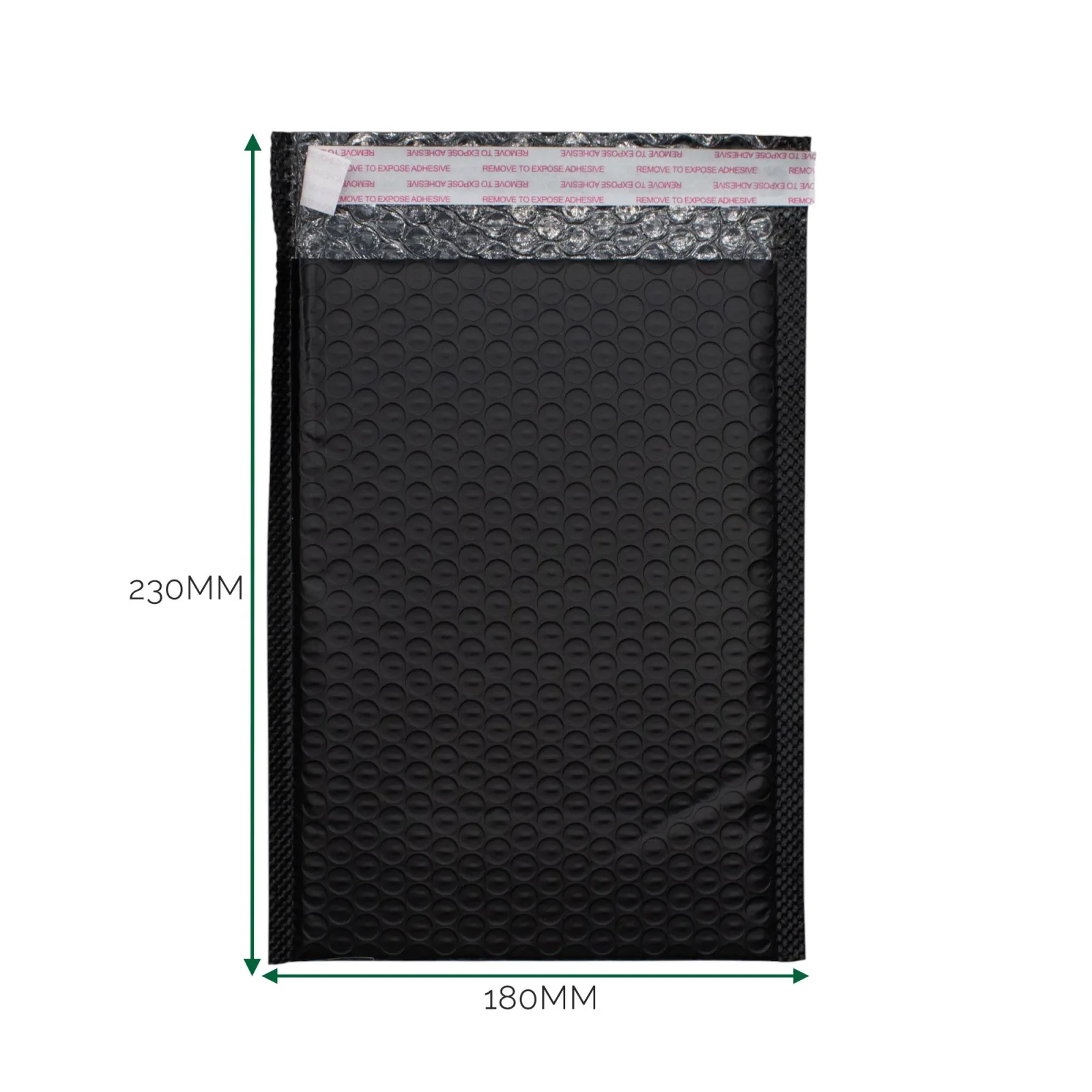 Černá Polyetylénová Bublinková Obálka (180x230+40mm)
