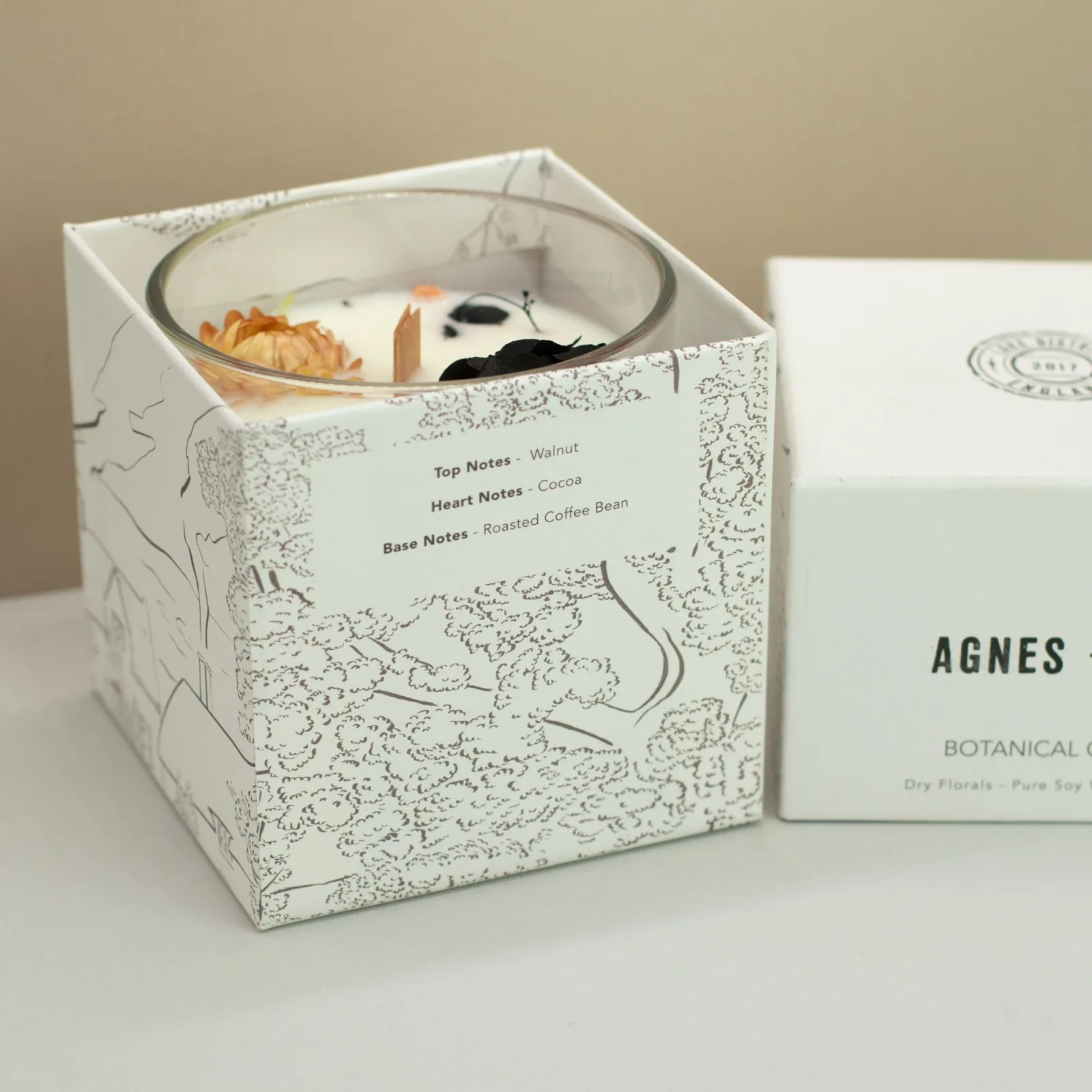 Agnes & Cat Botanická Sójová Svíčka - Lakeland Mocha