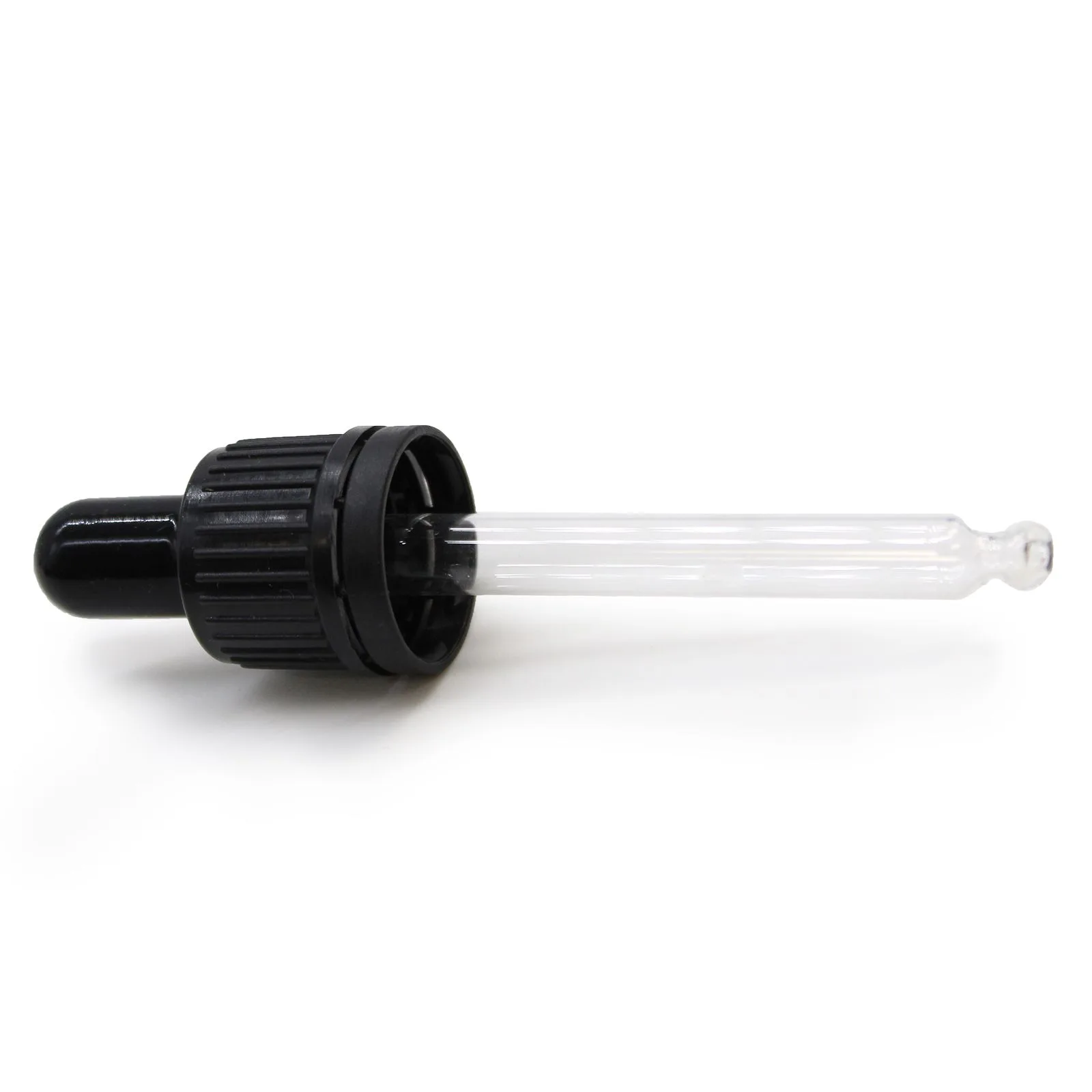 Černá T/E Skleněná Pipeta pro 10ml Lahvičku s Kapátkem 18mm
