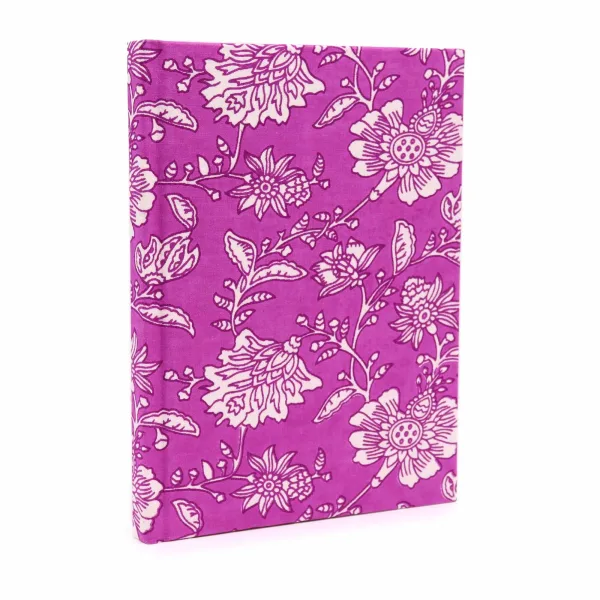 Bavlněný Zápisník 20x15cm - 96 stránek - Antická Fuchsie