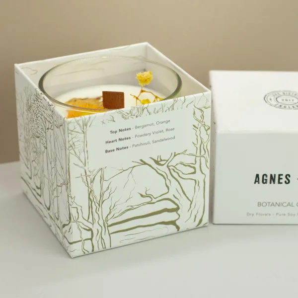 Agnes & Cat Botanická Sójová Svíčka - Rydal Oudh