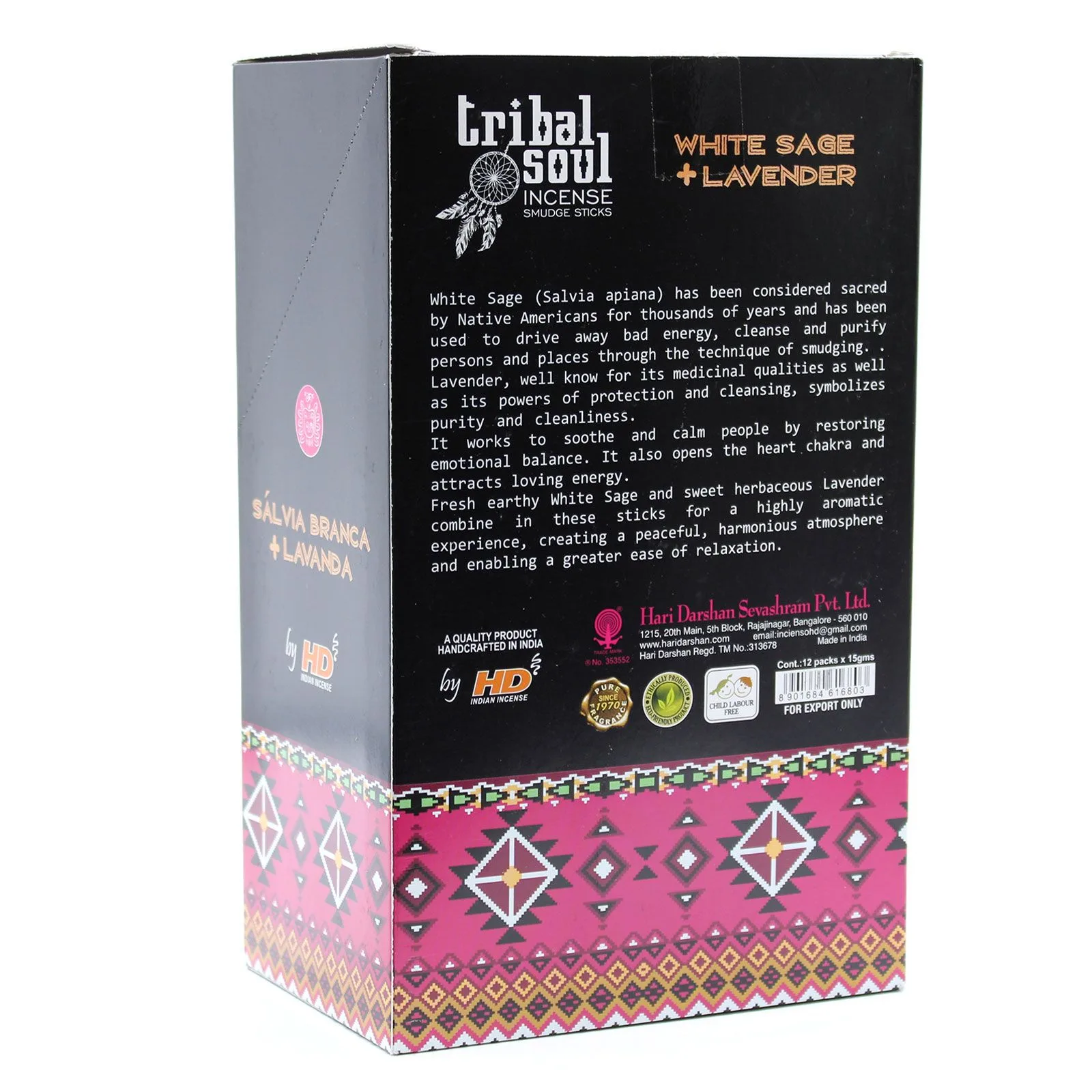 Tribal Vonné Tyčinky - Šalvěj Bílá a Levandule