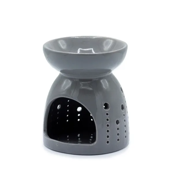 Klasická Aroma Lampa - Výřez Bublinky - Šedá