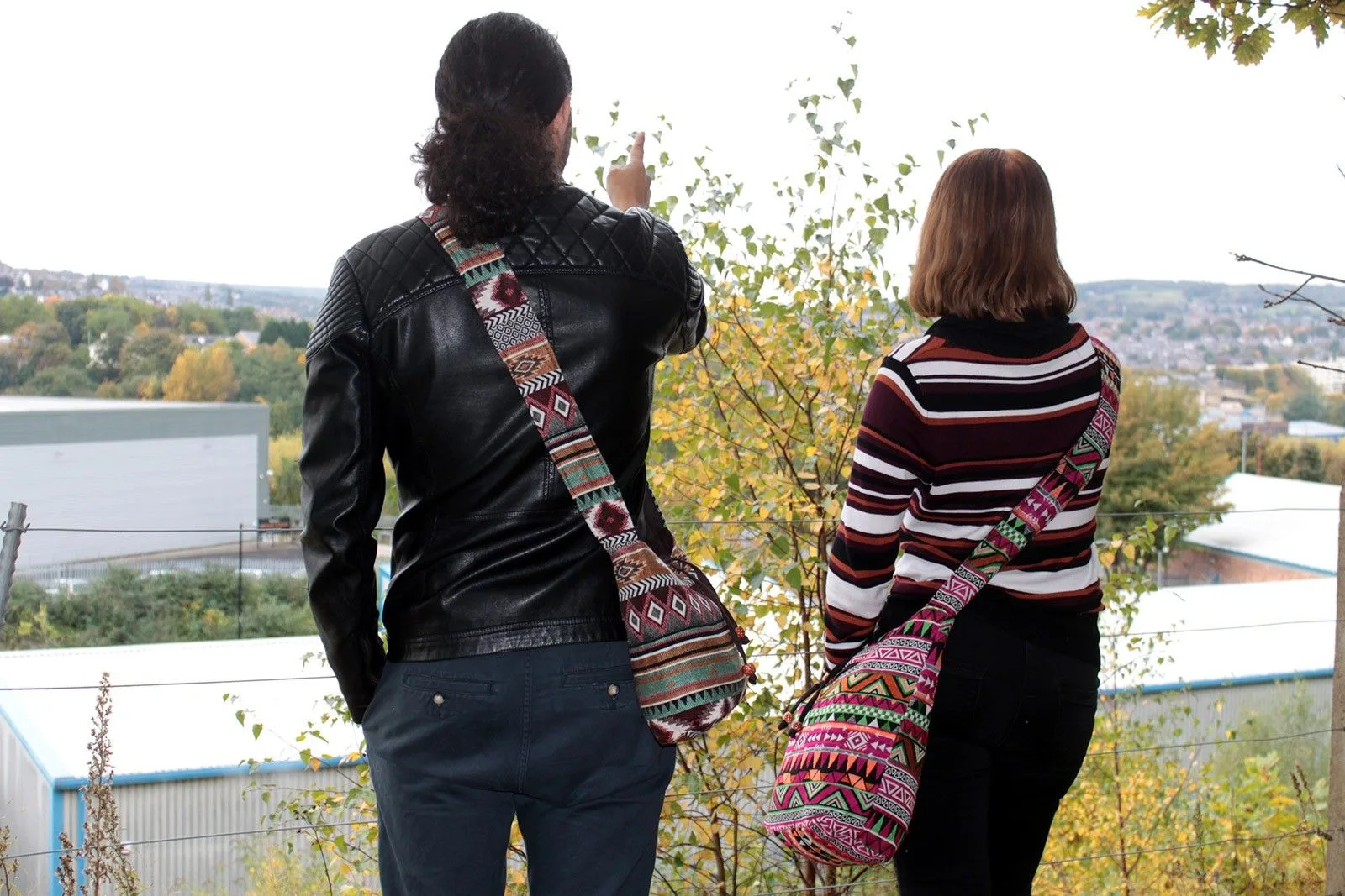 Etno Taška cez Rameno - Student - Růžová