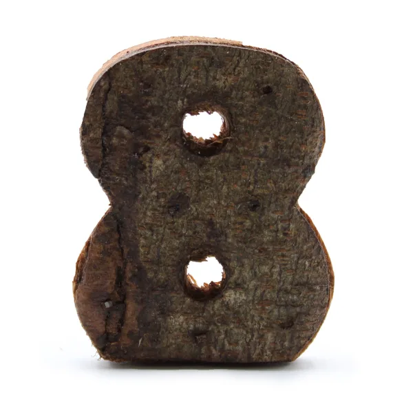 Číslo - Rustikální Kůra - 8  - 7cm