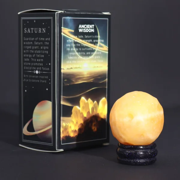 Planeta ze Žlutého Nefritu na Podstaci ze Zlatého Kamene - 40mm