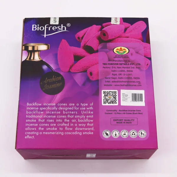 Biofresh Vonné Kužely Tekoucí Dým (40 kuželů) - Arabský Jasmín