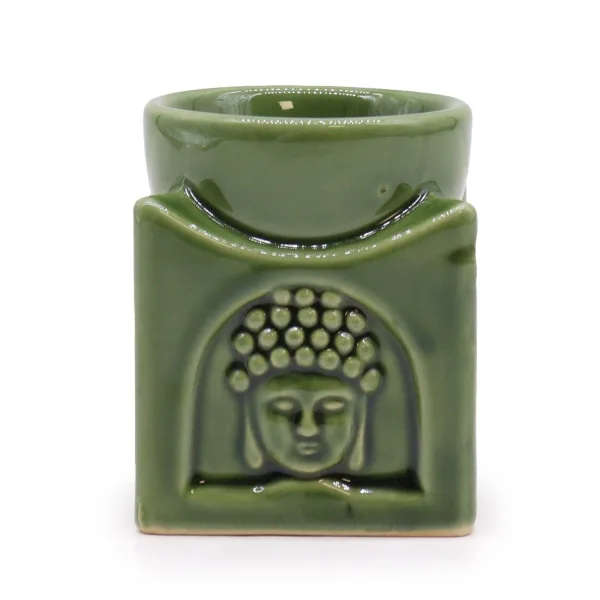 Čtvercová Aroma Lampa Buddha - Tmavý Nefrit