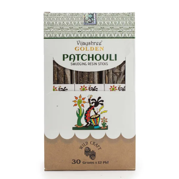 30g Golden Patchouli Pryskyřičné Vonné Tyčinky (6s)