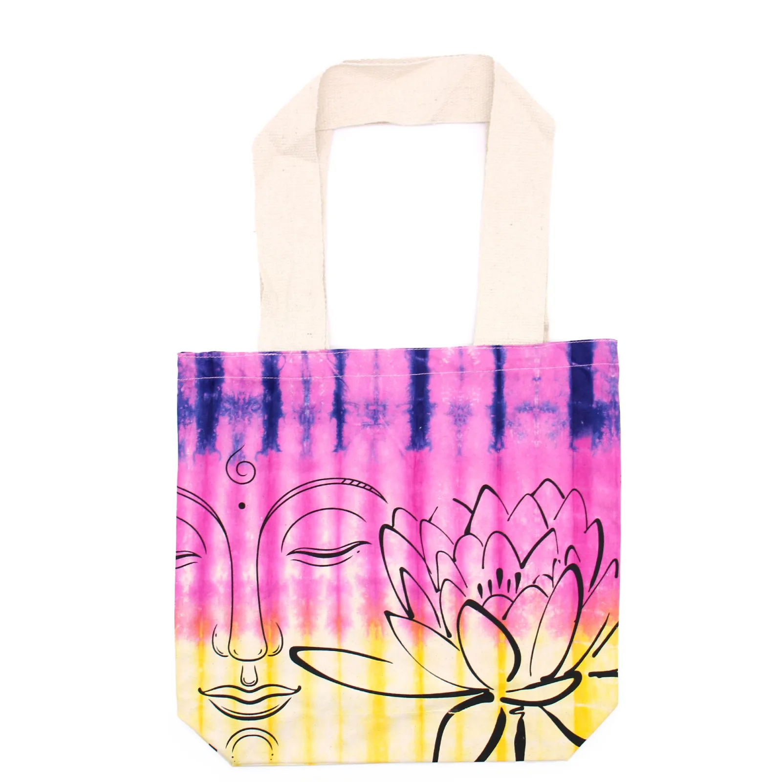 Bavlněná Taška (6oz) - 38x42x12cm - Vícebarevná - Přírodní Popruhy