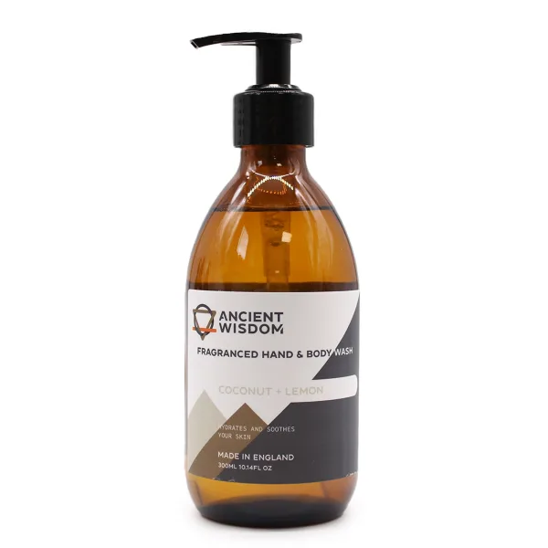 Čistící / Sprchový Gel na Ruce & Tělo 300ml - Kokos a Citrón