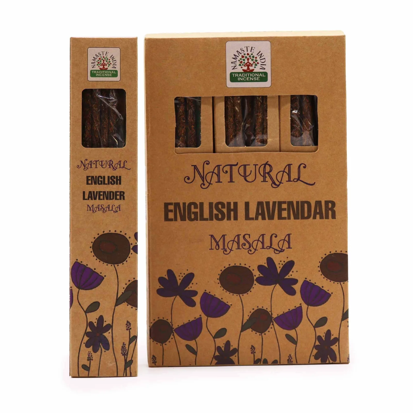 Přírodní Botanické Vonné Tyčinky Masala - Anglická Levandule