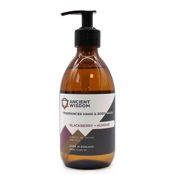 Čistící / Sprchový Gel na Ruce & Tělo 300ml - Ostružina a Mandle