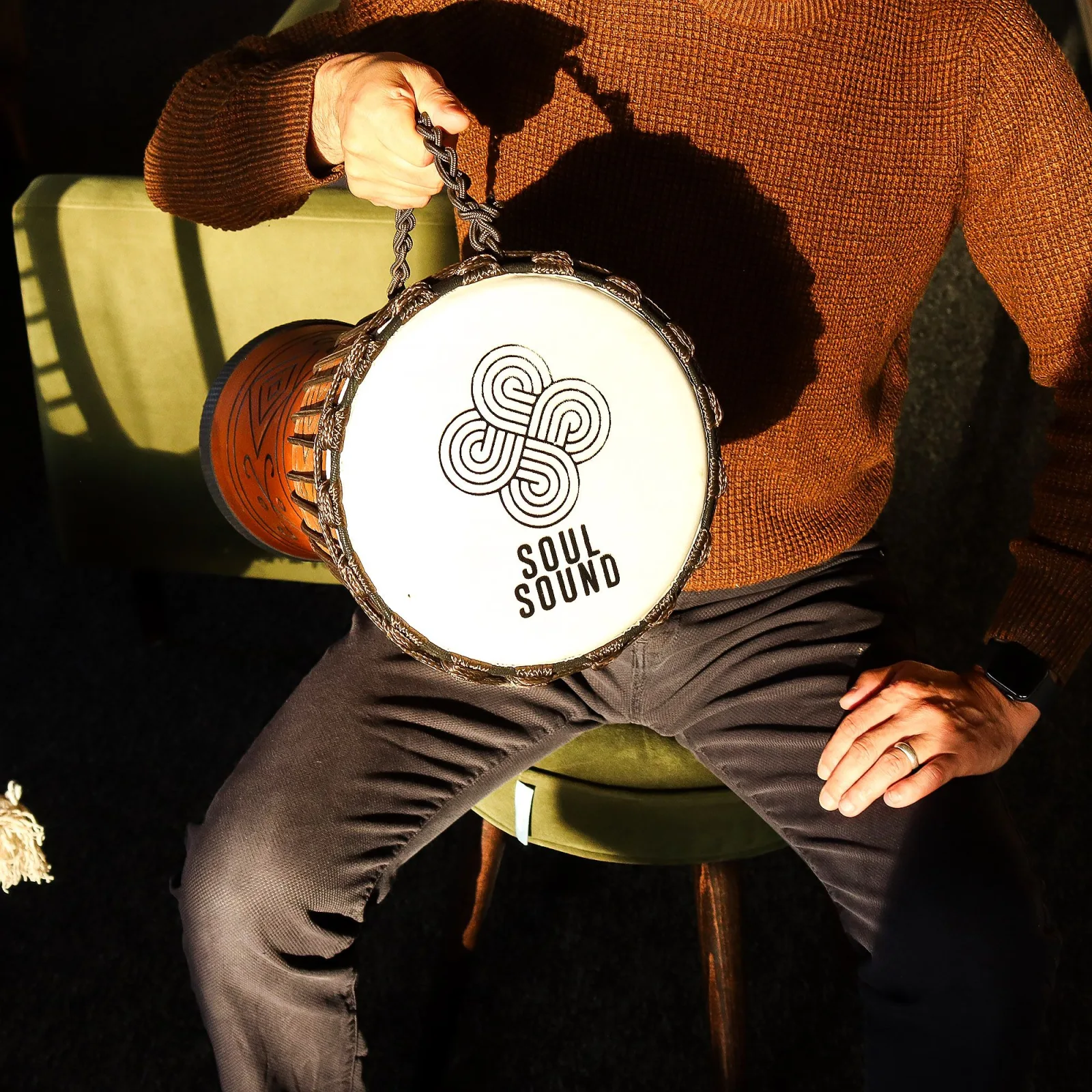 Velký Profesionální Djembe Buben - Soul Sound (nízký) - 50cm (22cm průměr)