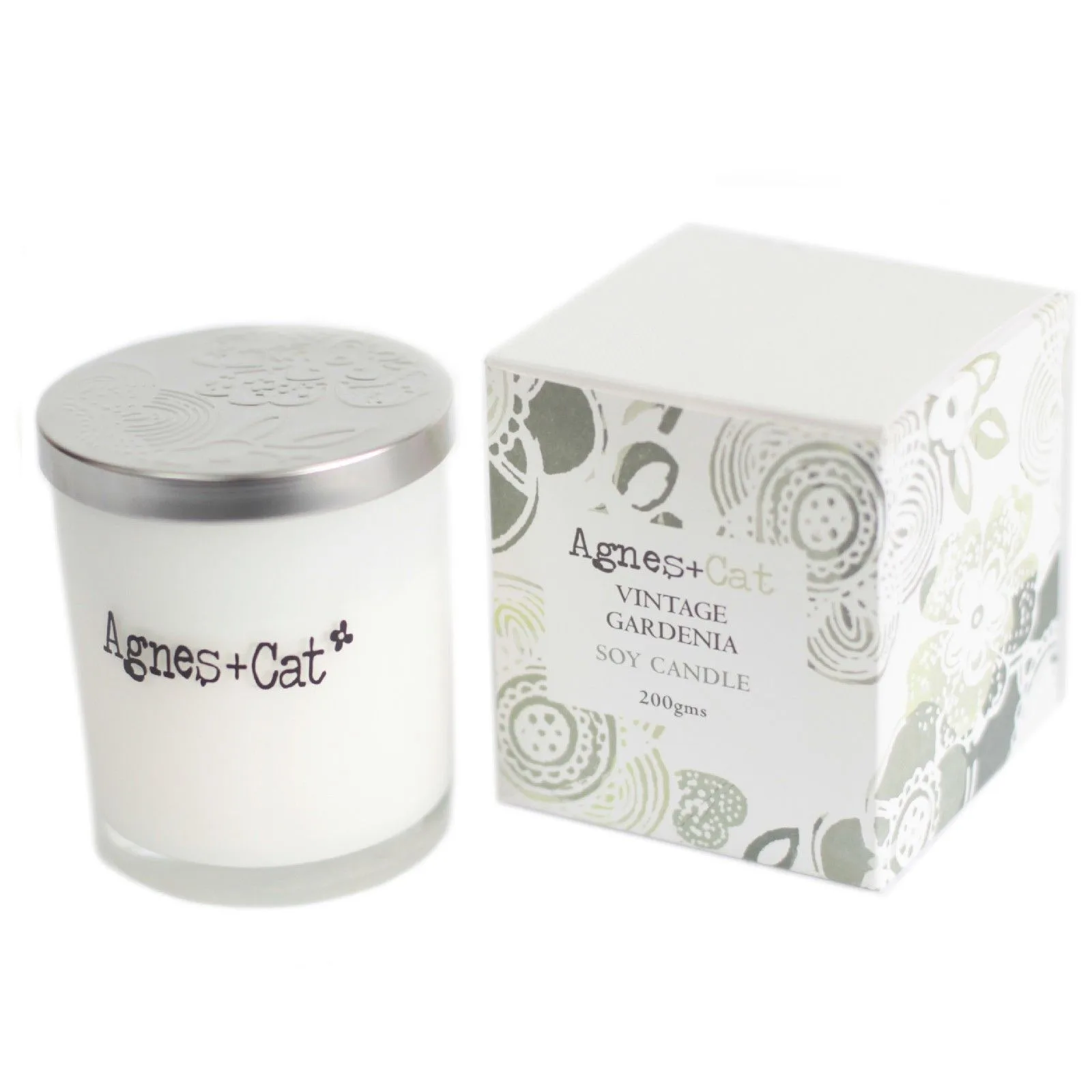 200g Sójová Votivní Svíčka v Dárkovém Balení - Vintage Gardenia