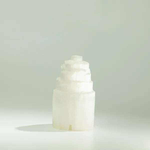 Přírodní Selenitová Lampa - 15 cm