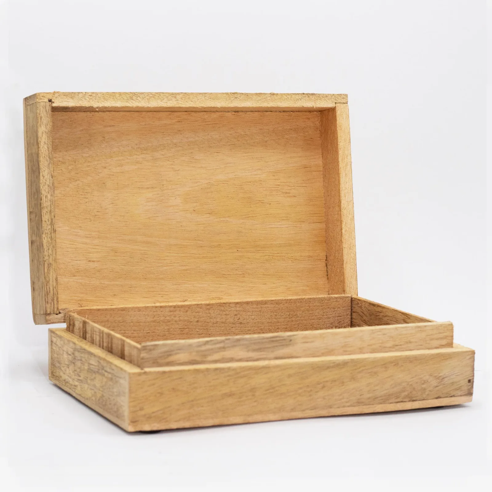 Velká Obdélníková Krabička 21.5x14x6.3cm - Tvář Buddhy Černý Gravír