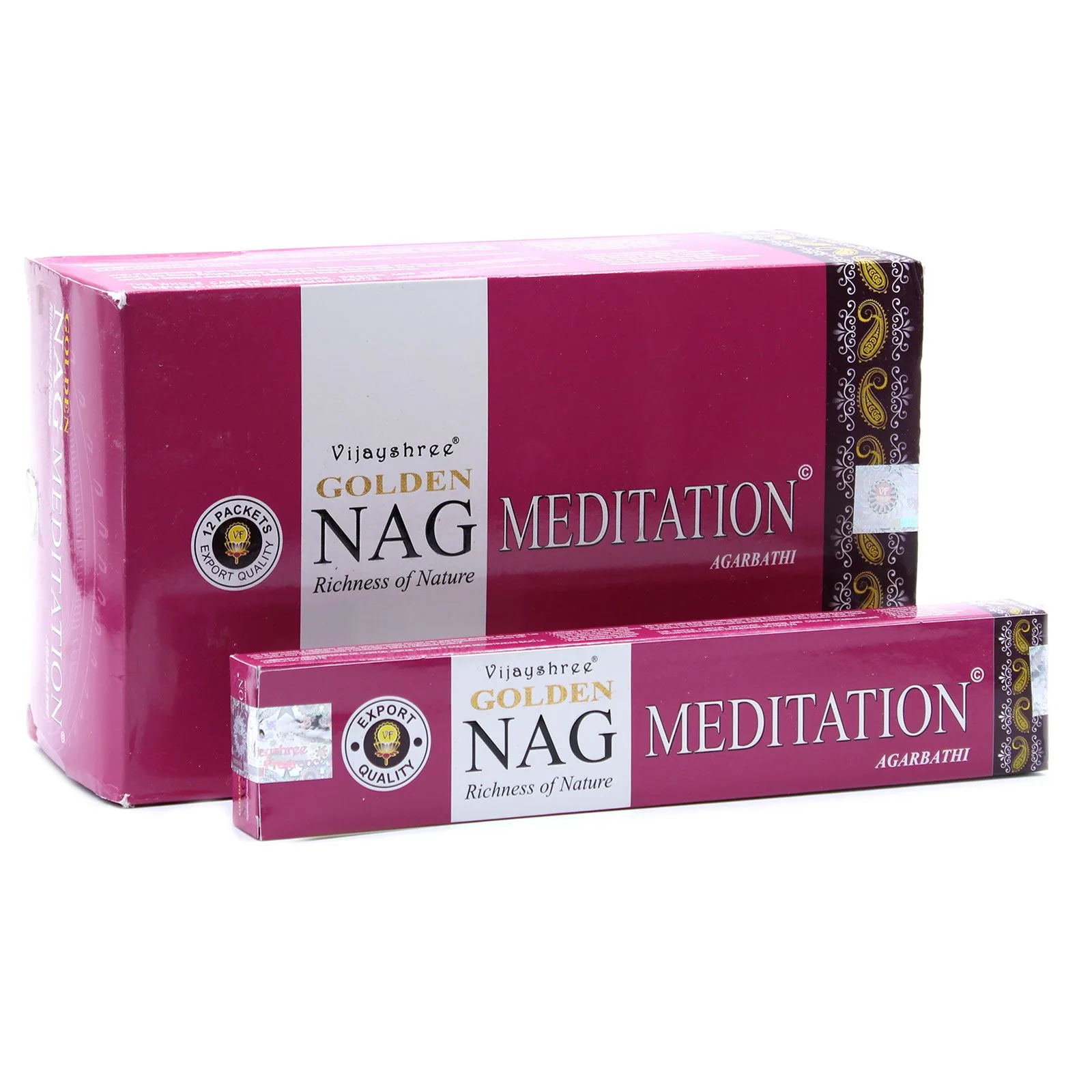 15g Vonné Tyčinky Zlaté Nag - Meditace