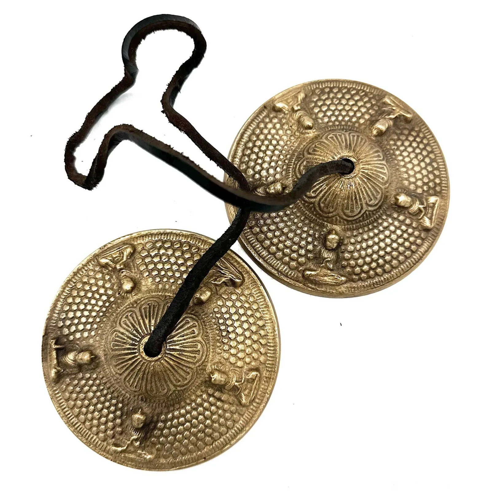 Tibetská Tingsha - 5 Buddhů - cca 9.5cm