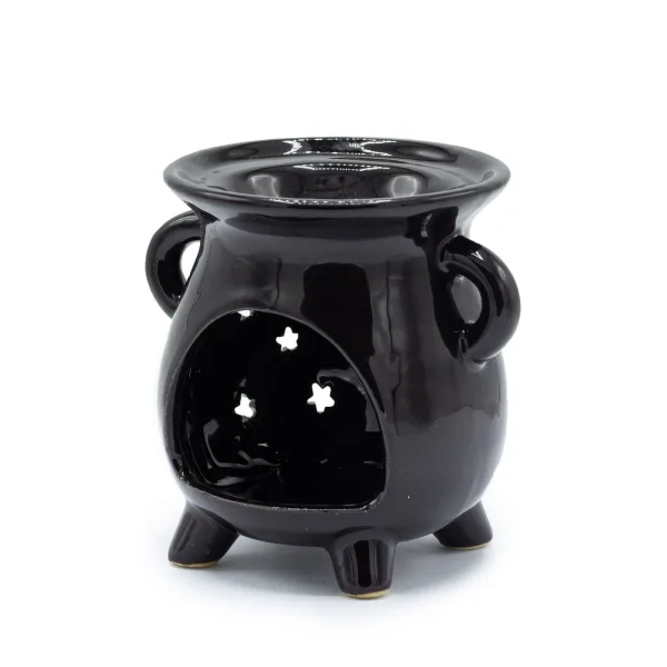 Kotlíková Aroma Lampa - Měsíc & Hvězdy - Černá
