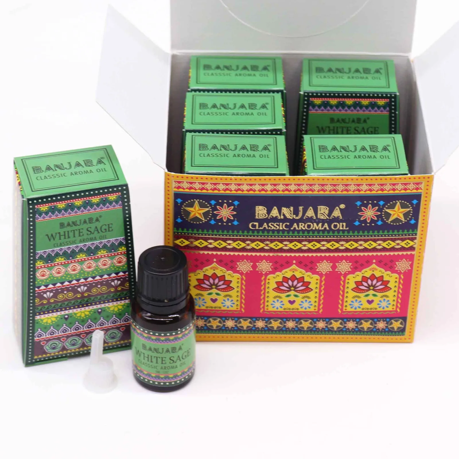 Banjara Indický Vonný Olej 10ml - Bílá Šalvěj
