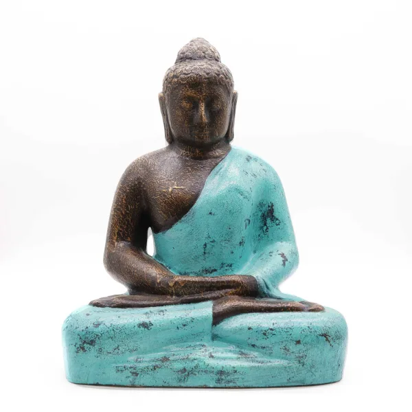 Střední Buddha - Klasický Tyrkysový & Kamenný - 0.5m