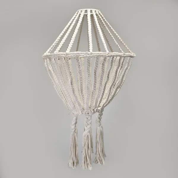 Velké Macramé Stínidlo - Natural