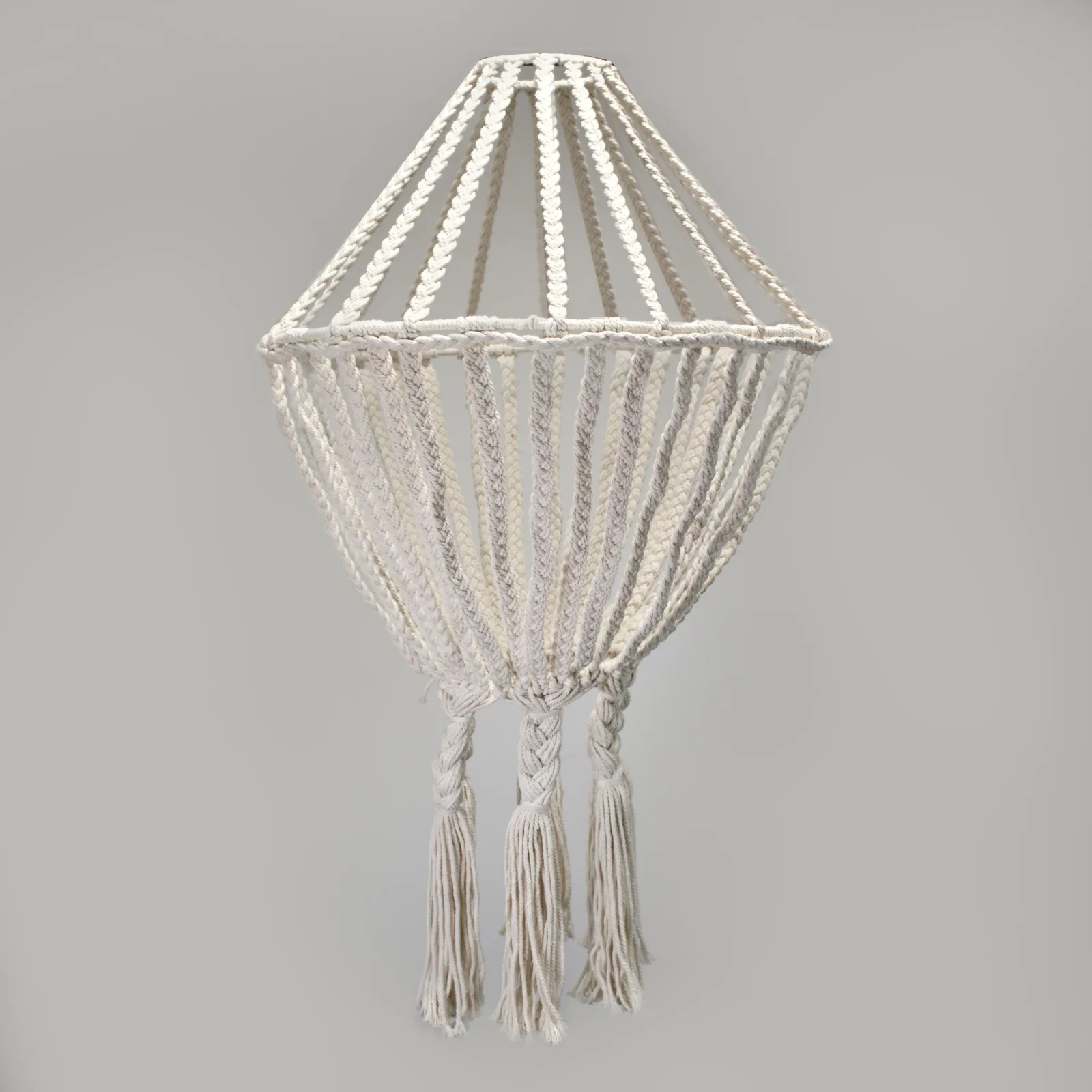 Velké Macramé Stínidlo - Natural
