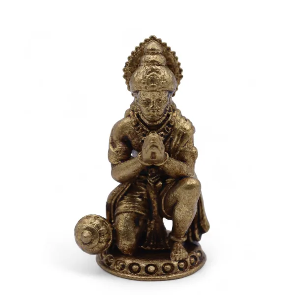 Mosazní Miniaturní Sošky Bohů - Hanuman (30gms)  - 36mm
