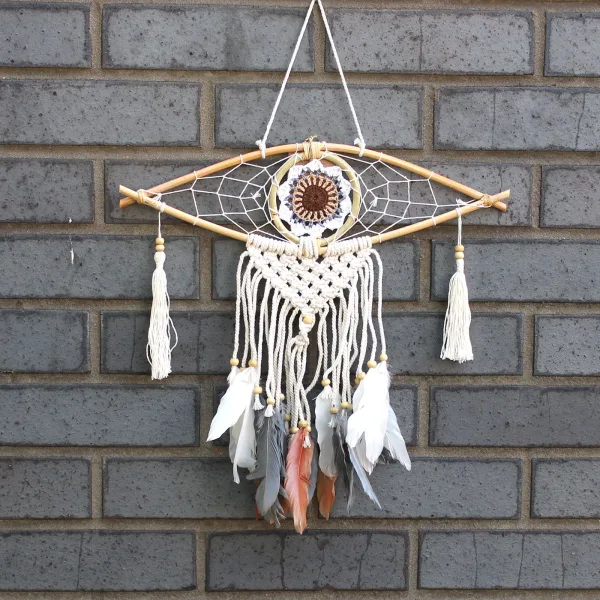Ochranný Lapač Snů - Malý - Macramé Oko - Různé Barvy