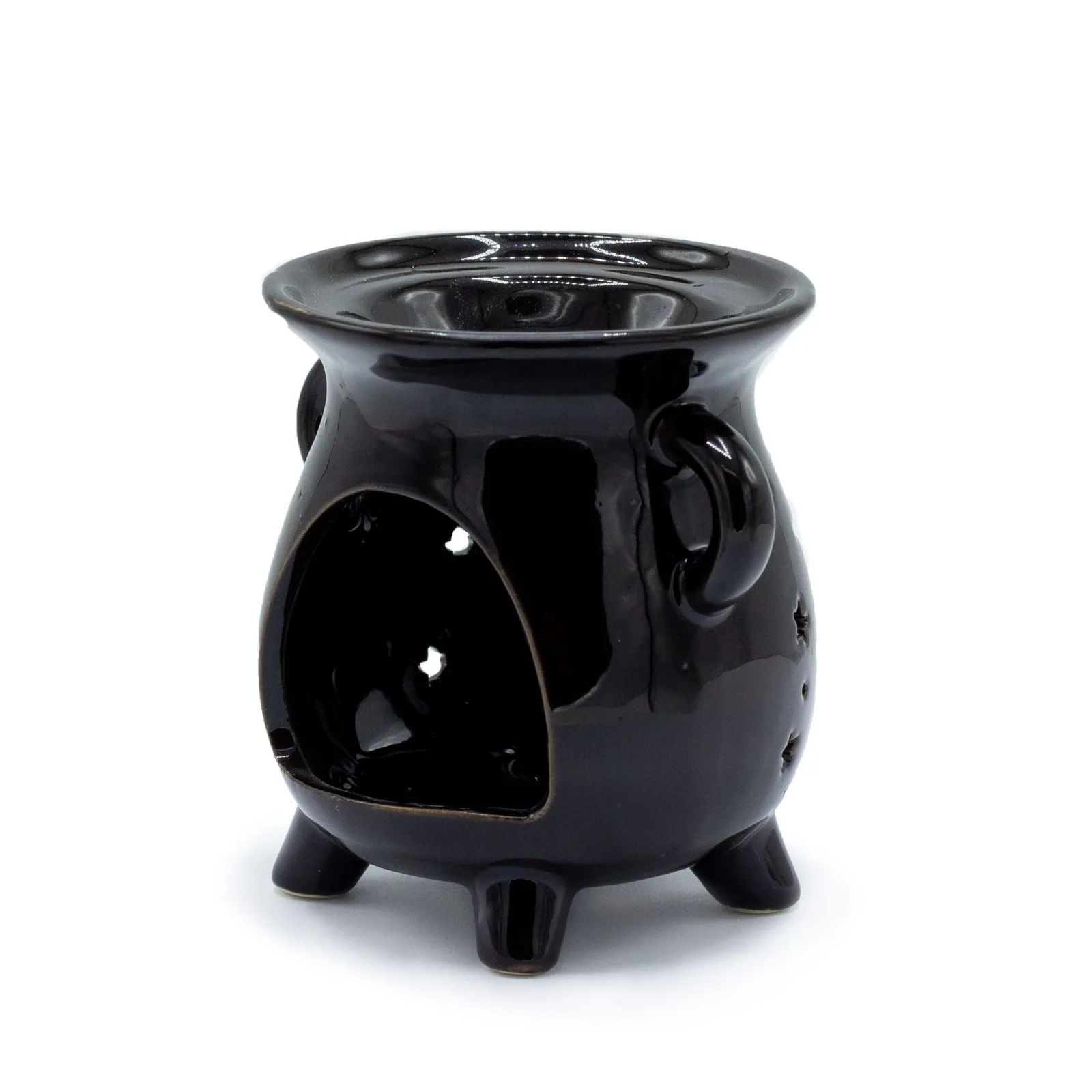 Kotlíková Aroma Lampa - Měsíční Fázy - Černá