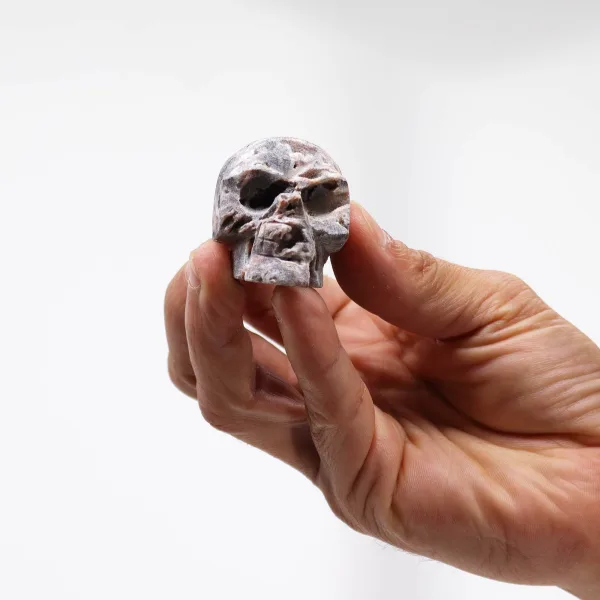 Lebka Vyřezaná z Kalcitové Geody - (cca 4.5cm)
