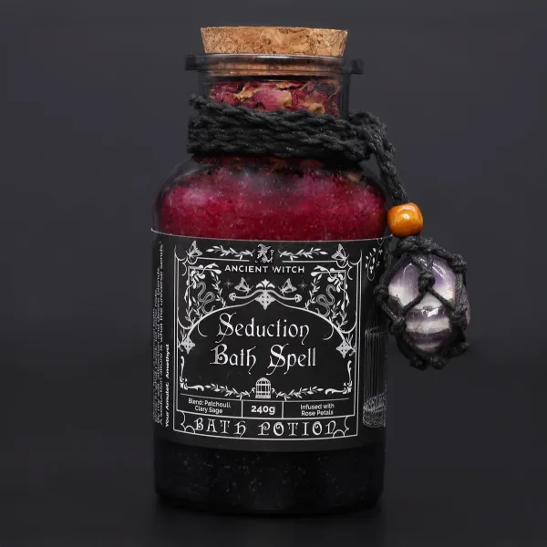 Ancient Witch Kouzelný Koupelový Lektvar & Amulet z Ametystu - Svádění