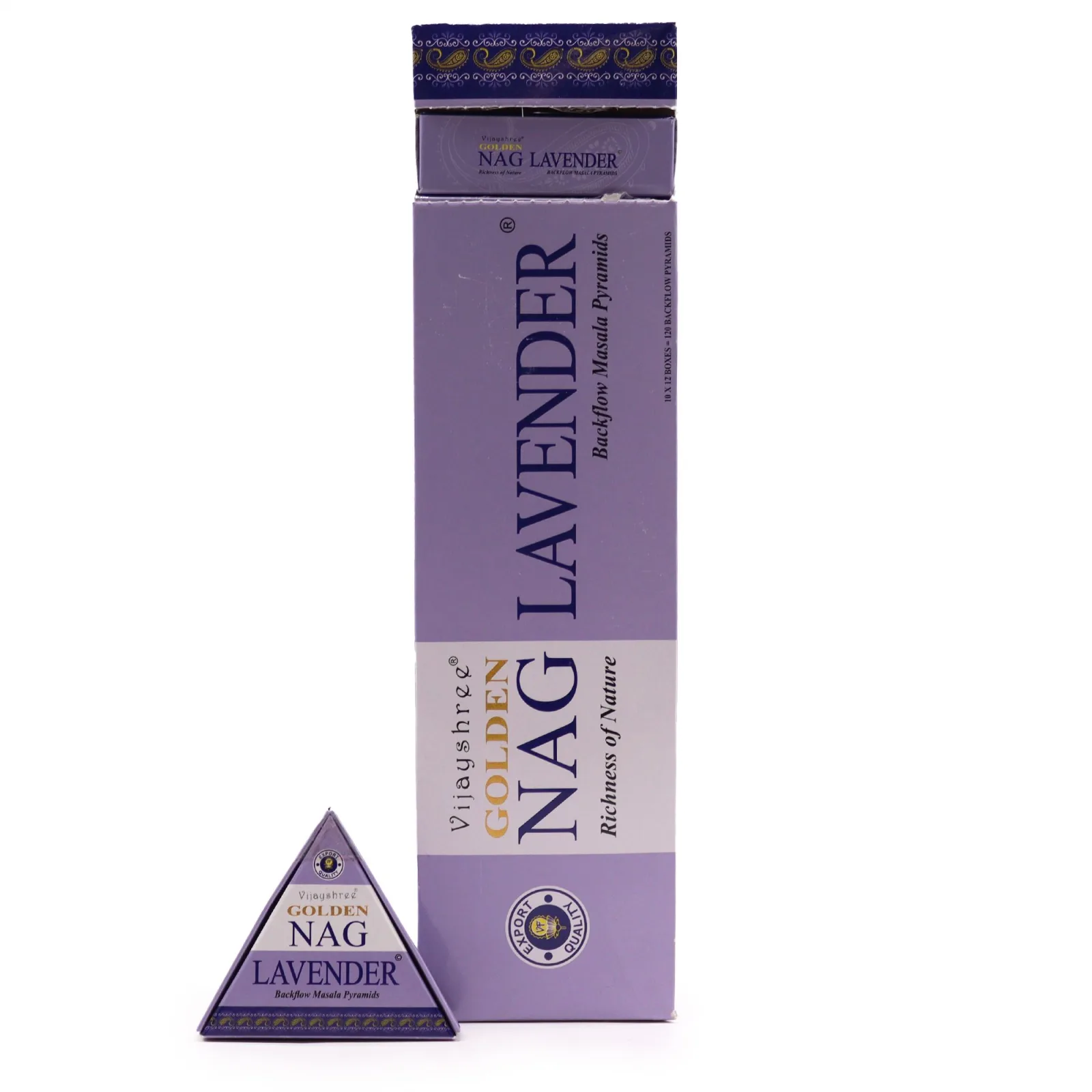 42g Jumbo Golden Nag - Levandule Back Flow Vonné Kužely