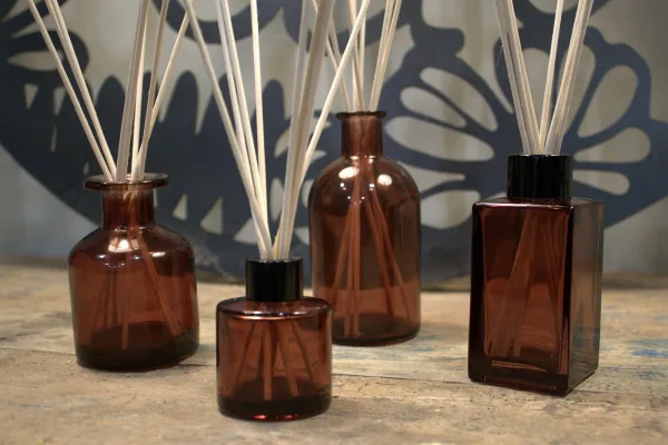250 ml Oválná Starobylá Difuzní Láhev - Jantarová