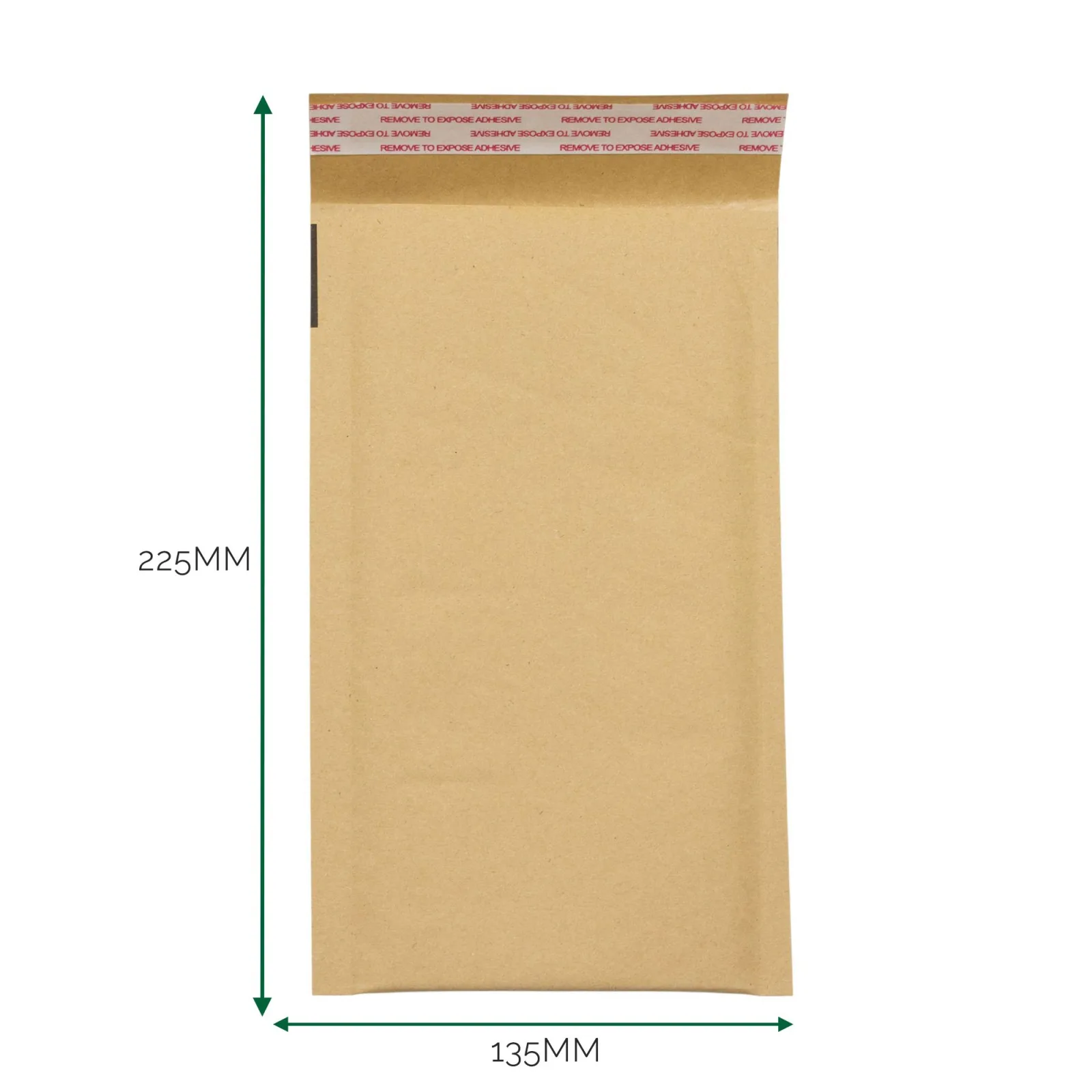 Obálka z Kraftového Papíru s Bublinkovou Fólií (135x225+40mm)