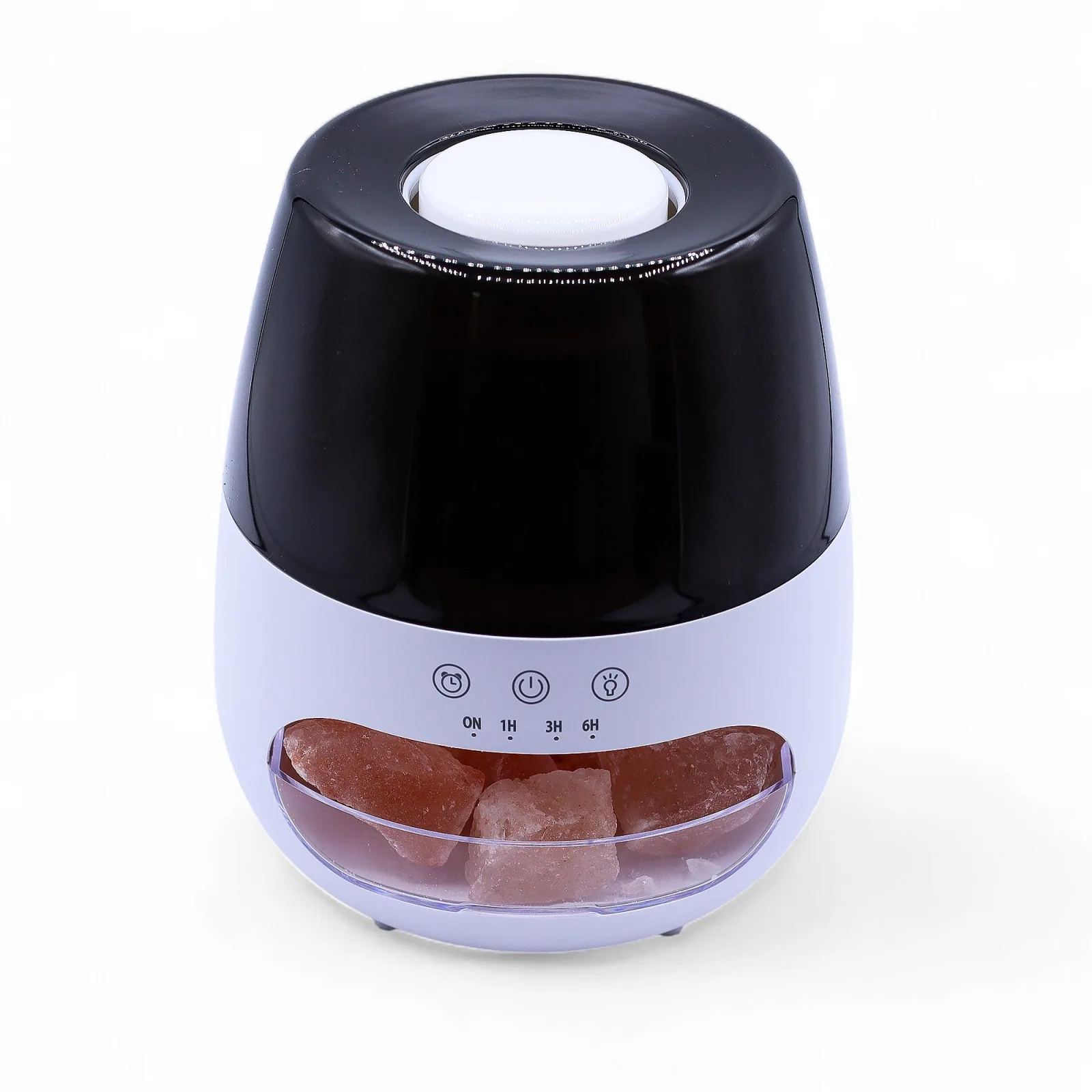 Aroma Difuzér s Efektem Plamene Solného Kamene - Bílý USB - Změna Barvy a Časovač