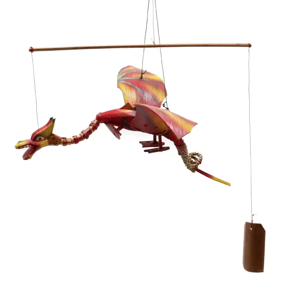 Závěsný Létající Drak - Červený - 37 cm
