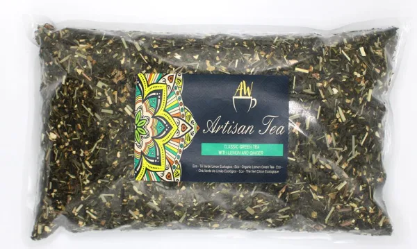 EKO Klasický Zelený Čaj s Citronem a Zázvorem 1Kg