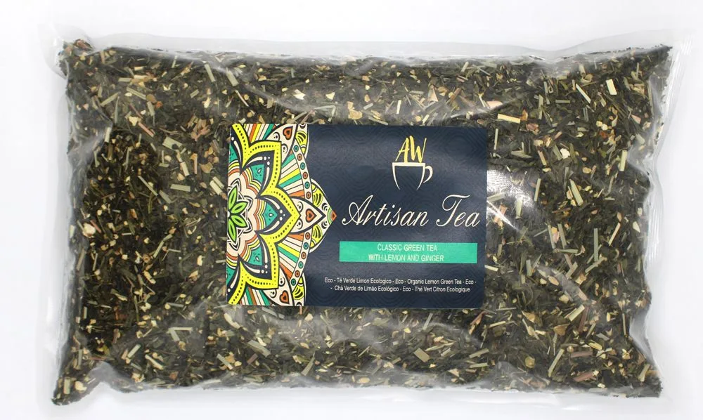 EKO Klasický Zelený Čaj s Citronem a Zázvorem 1Kg