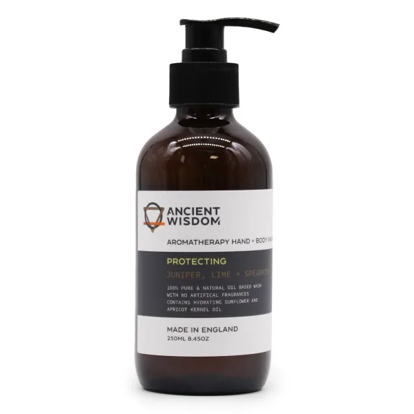 Aromaterapeutický Sprchový Gel na Ruce a Tělo - Jalovec, Limetka & Máta Peprná 250ml