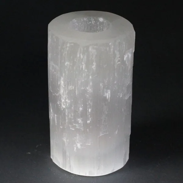 Selenitový Svícen - Válec - 15 cm