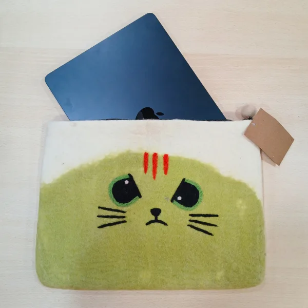 Filcové pouzdro na notebook - Grumpy Cat