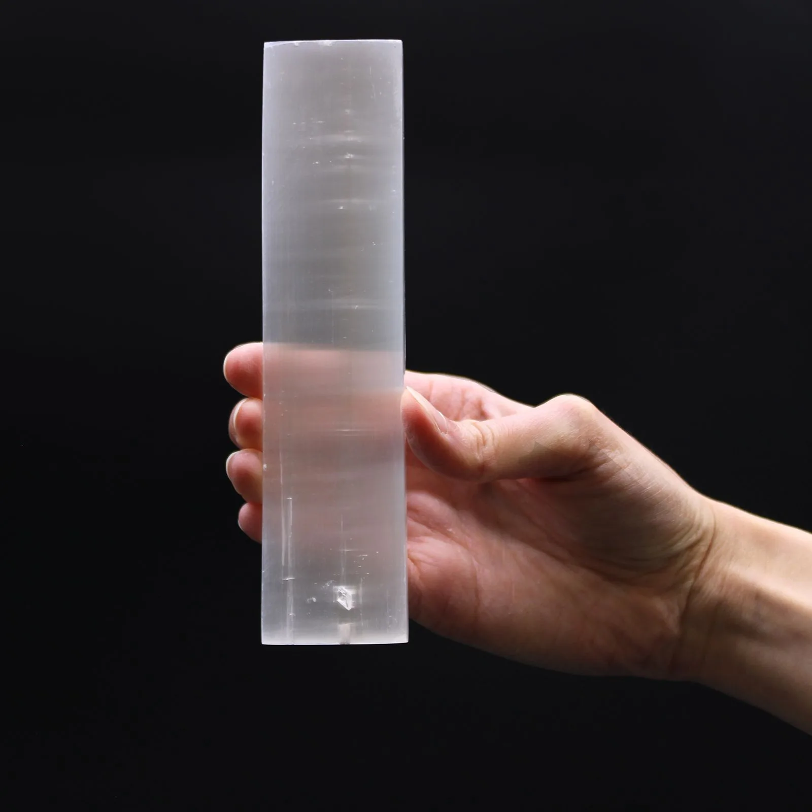 Plochý Selenitový Blok 15cm - Čistý